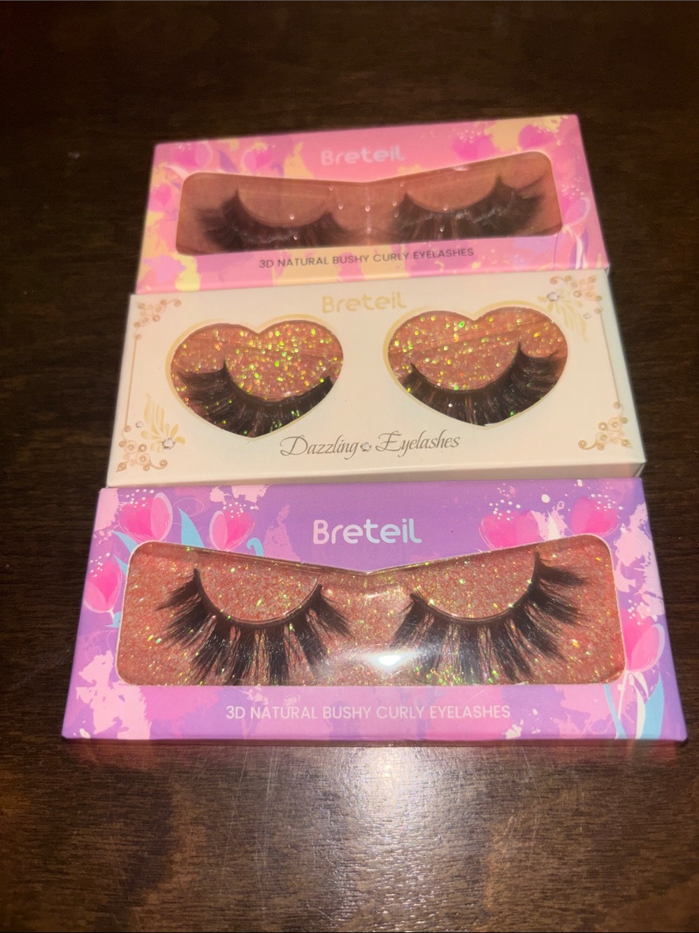Pink 3D Natural Bushy Curly Eyelashes – Glam Volume